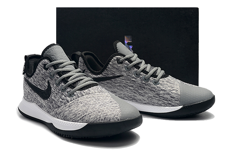 Men Nike LeBron Witness III Grey Black Shoes - Click Image to Close